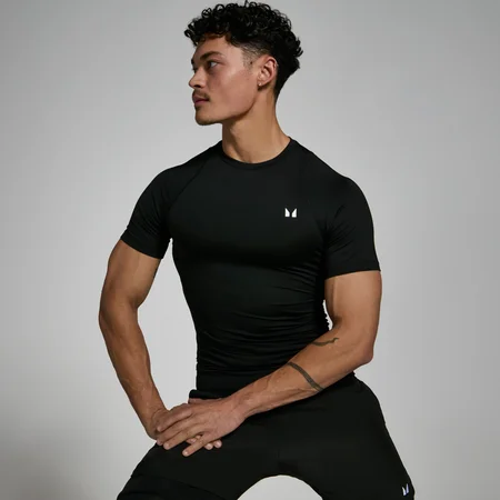 MP Men's Training Short Sleeve Baselayer – Black