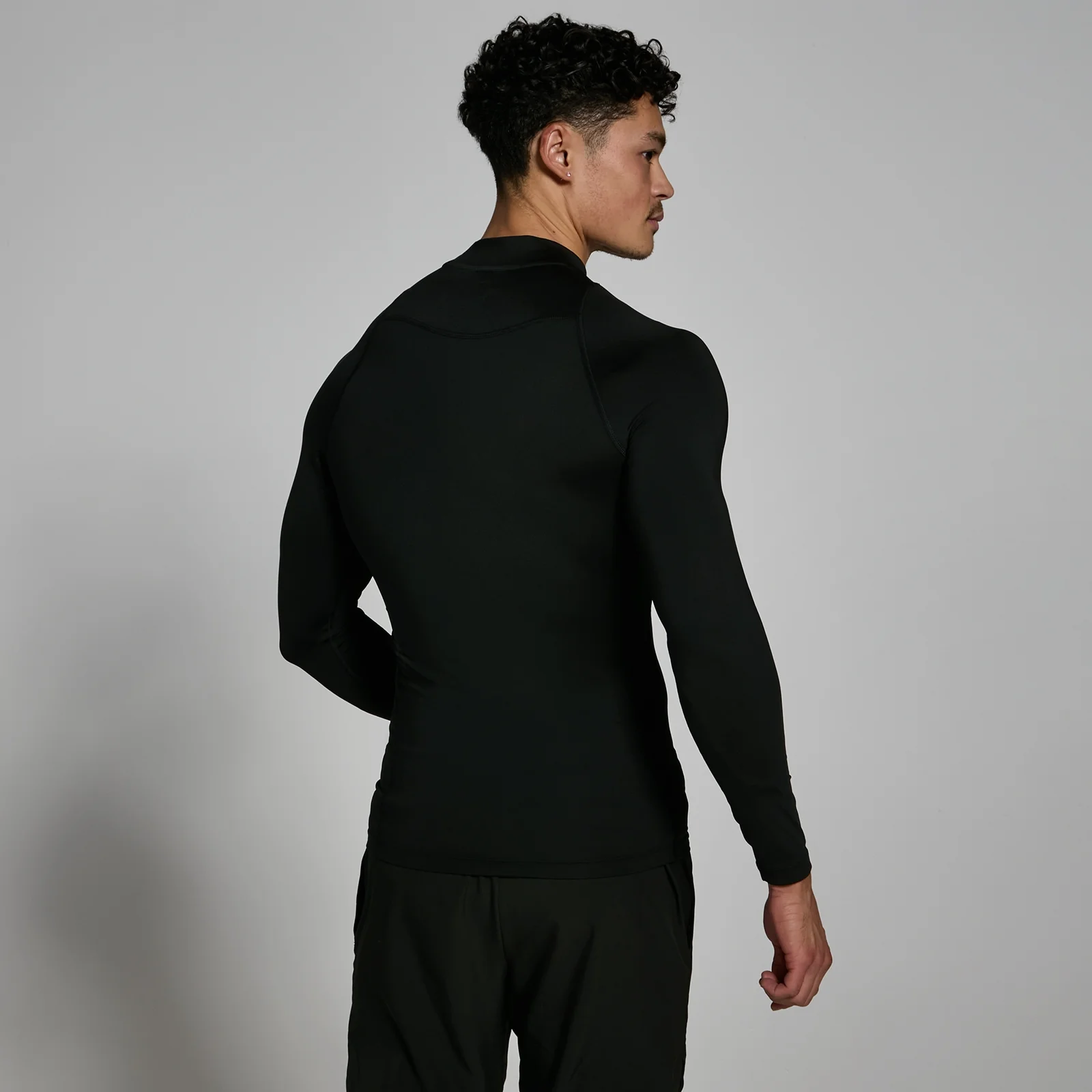 MP Men's Training High Neck Long Sleeve Baselayer – Black - S Bild 2
