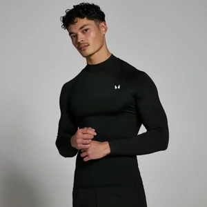 MP Men's Training High Neck Long Sleeve Baselayer – Black - Size S