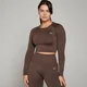 MP Women's Shape Seamless Long Sleeve Crop Top – Walnut