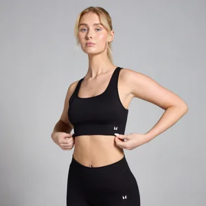 MP Women's Shape Seamless Sports Bra – Black - Size XXS