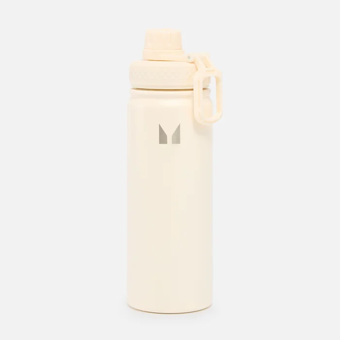 Medium Metal Water Bottle – Natural Cream