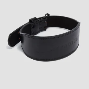 Myprotein Premium Leather Lifting Belt – Black - Size Small (23-32 Inch)