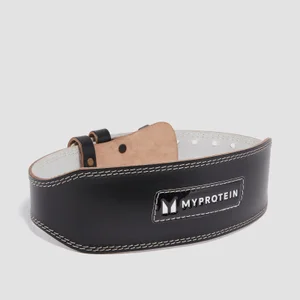 Myprotein Leather Lifting Belt – Black - Size Small (23-32 Inch)