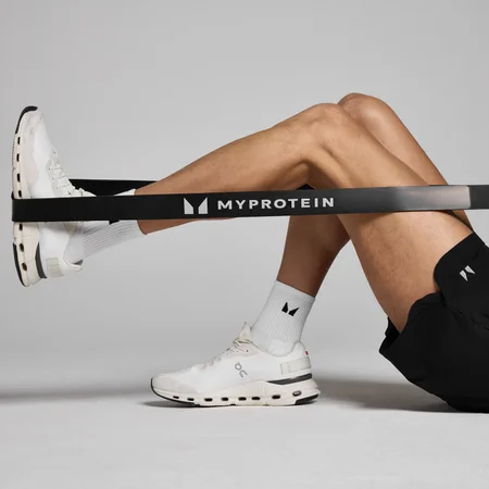 Myprotein Resistance Band, Enkelt band (23–54 kg) – Black