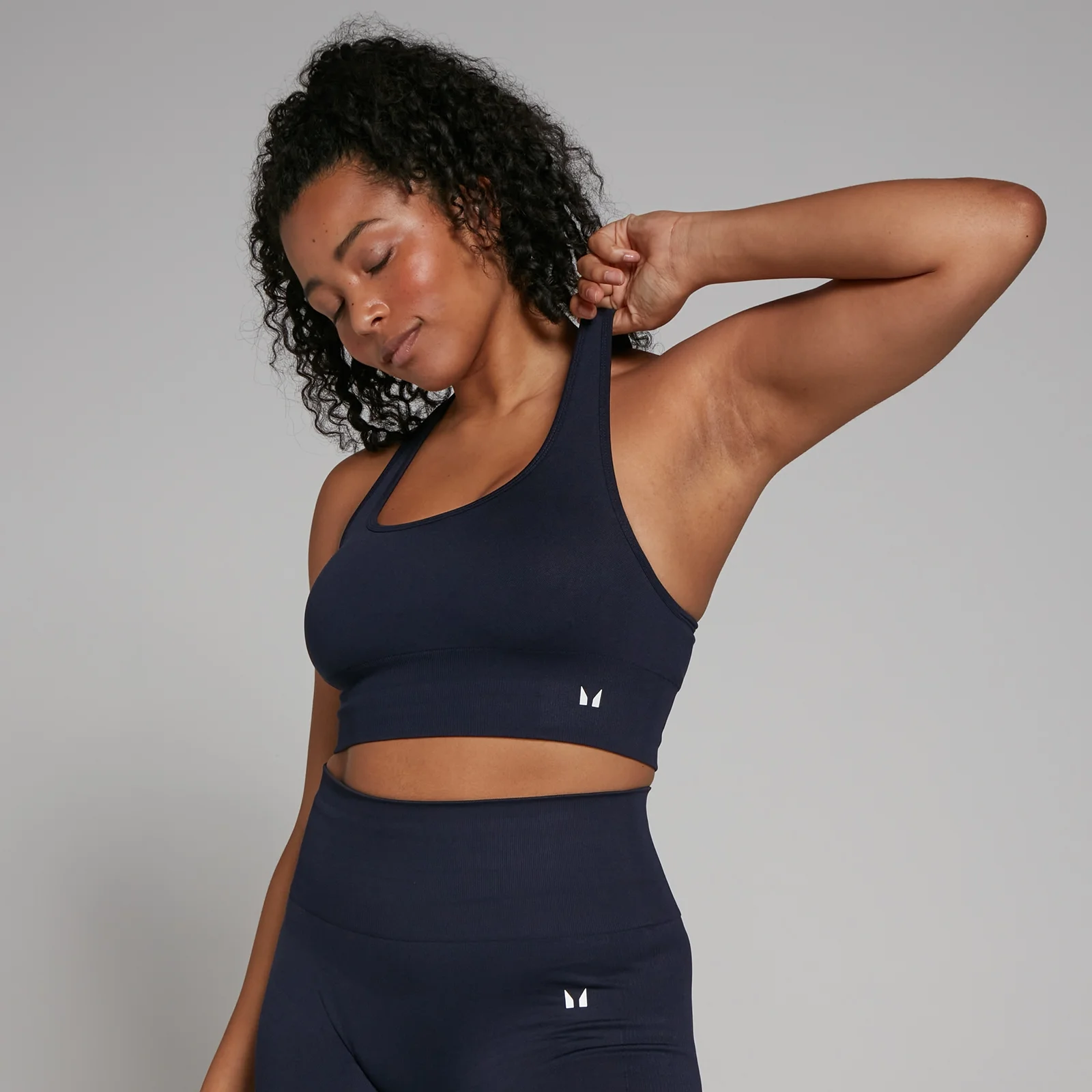 MP Women's Shape Seamless Sports Bra – Navy - XXS Bild 1