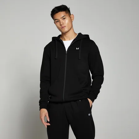 MP Men's Rest Day Zip Through Hoodie – Black