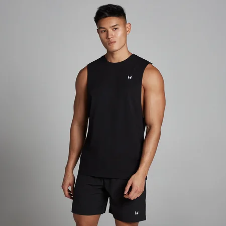 MP Men's Rest Day Drop Armhole Tank Top –Black