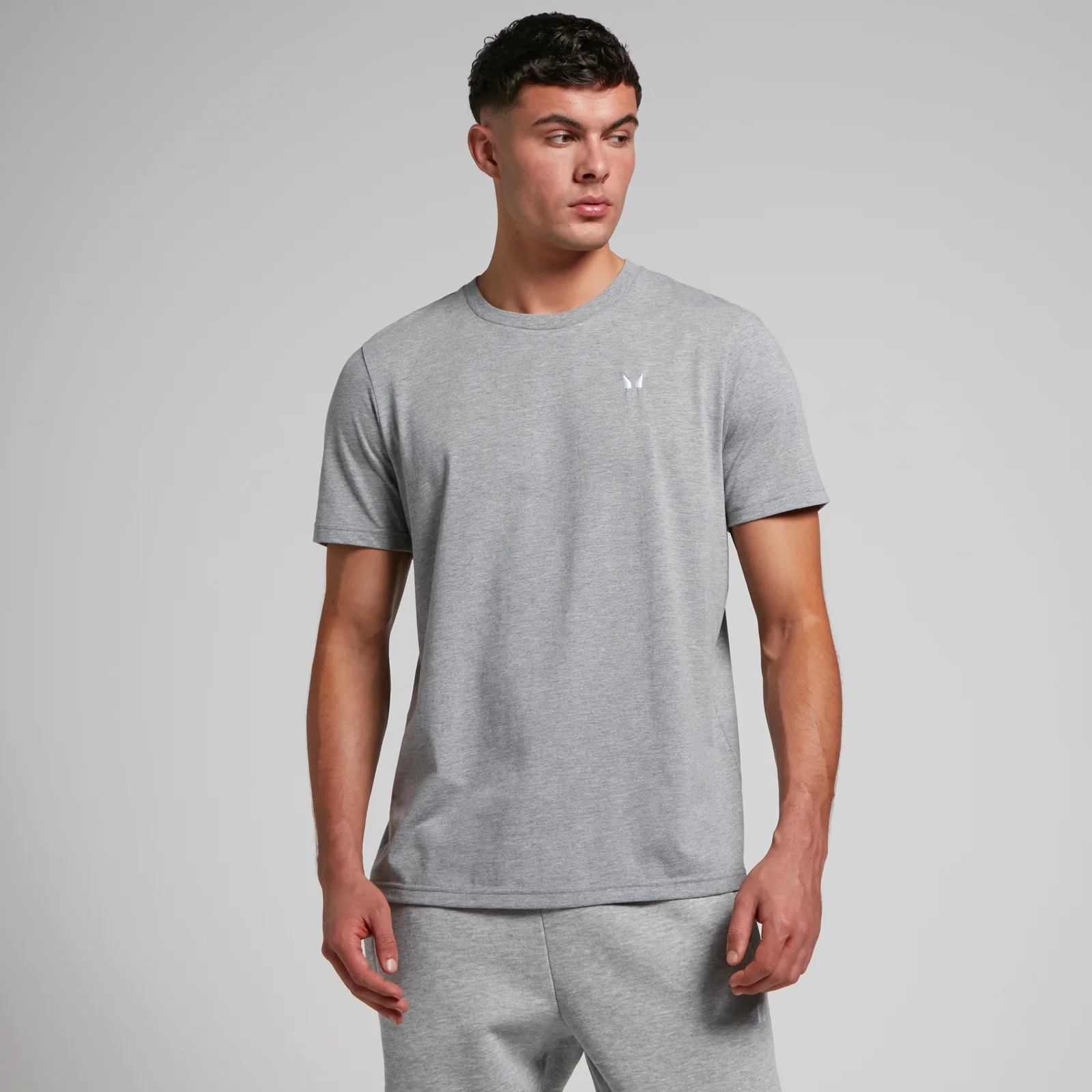 MP Men's Rest Day Short Sleeve T-Shirt – Grey Marl - XXS Bild 1