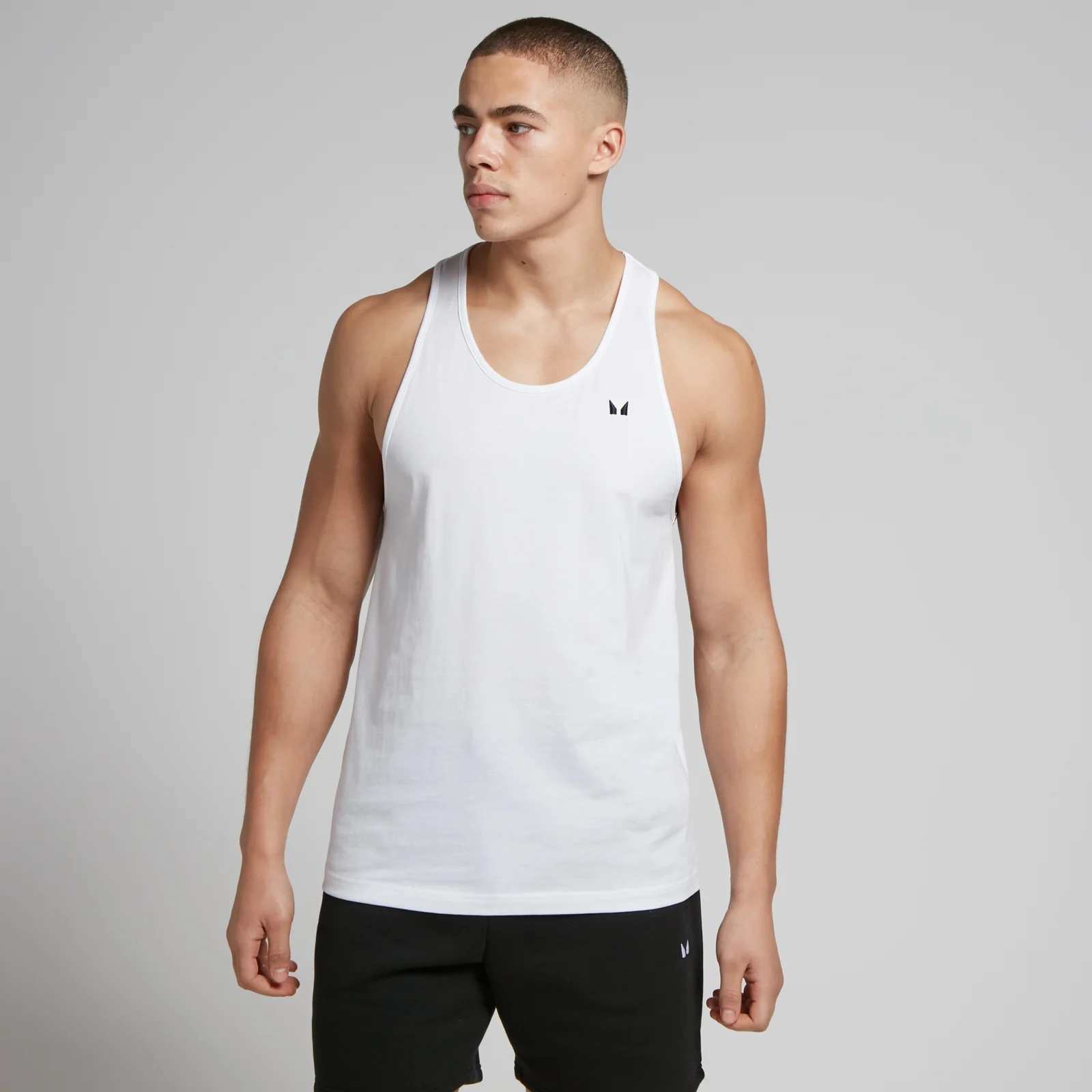 MP Men's Rest Day Stringer Vest – White - XS Bild 1