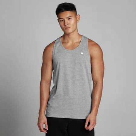 MP Men's Rest Day Stringer Vest – Grey Marl