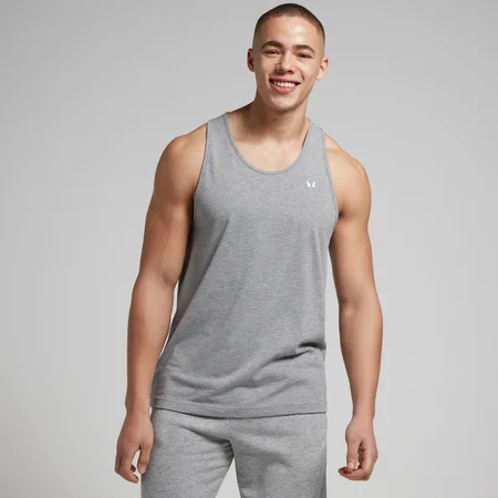 MP Men's Rest Day Stringer Vest – Grey Marl