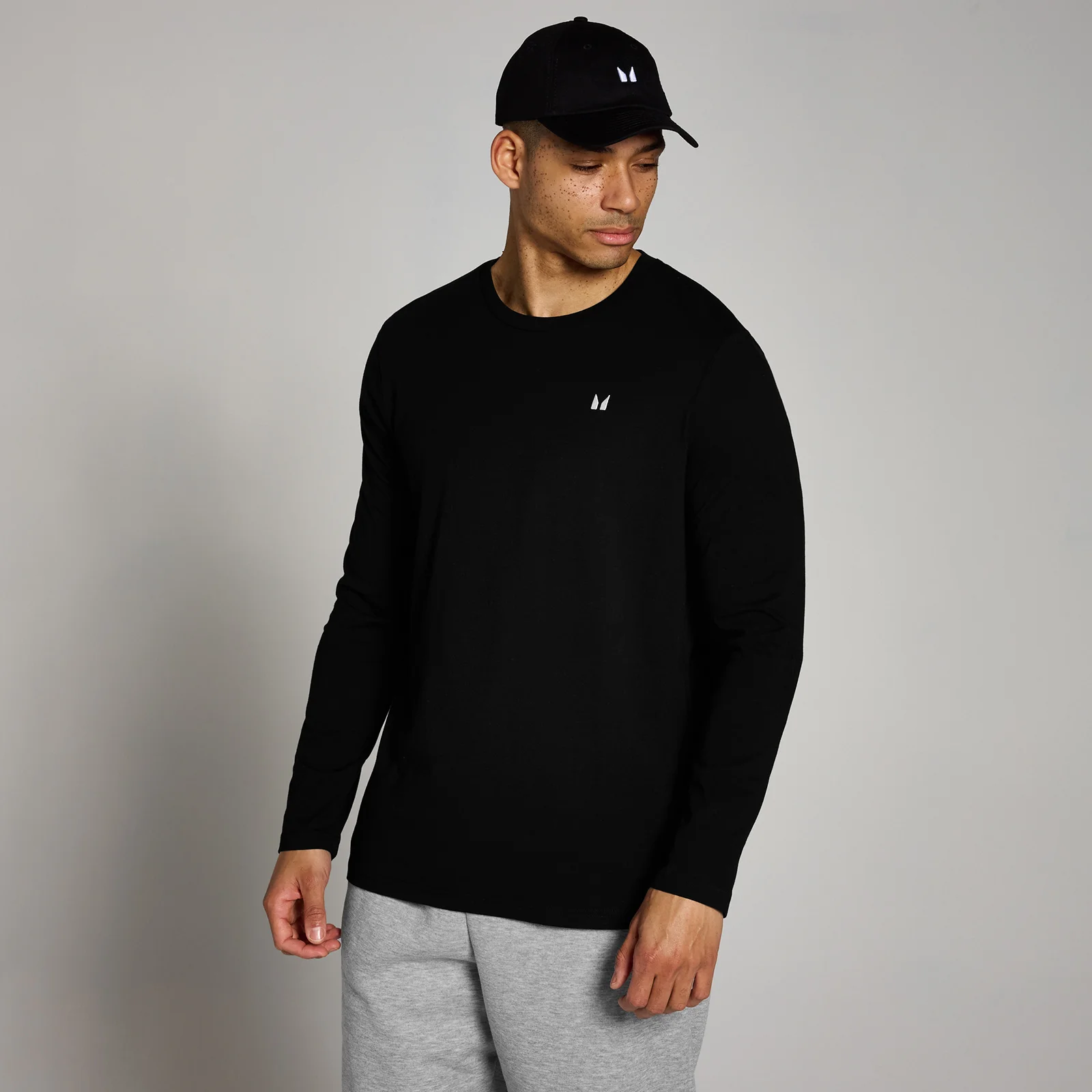 MP Men's Rest Day Long Sleeve Top – Black - XXS Bild 1
