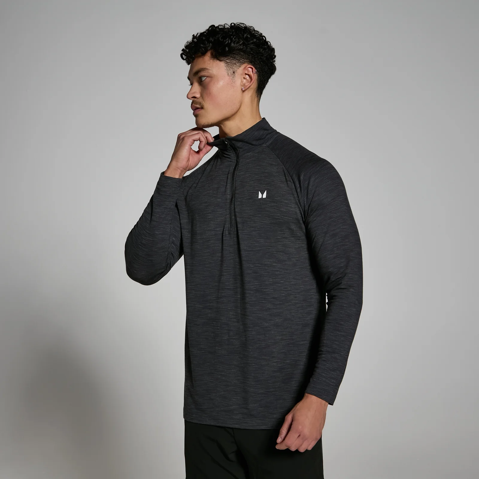 MP Men's Performance 1/4 Zip – Black Marl - L Bild 1