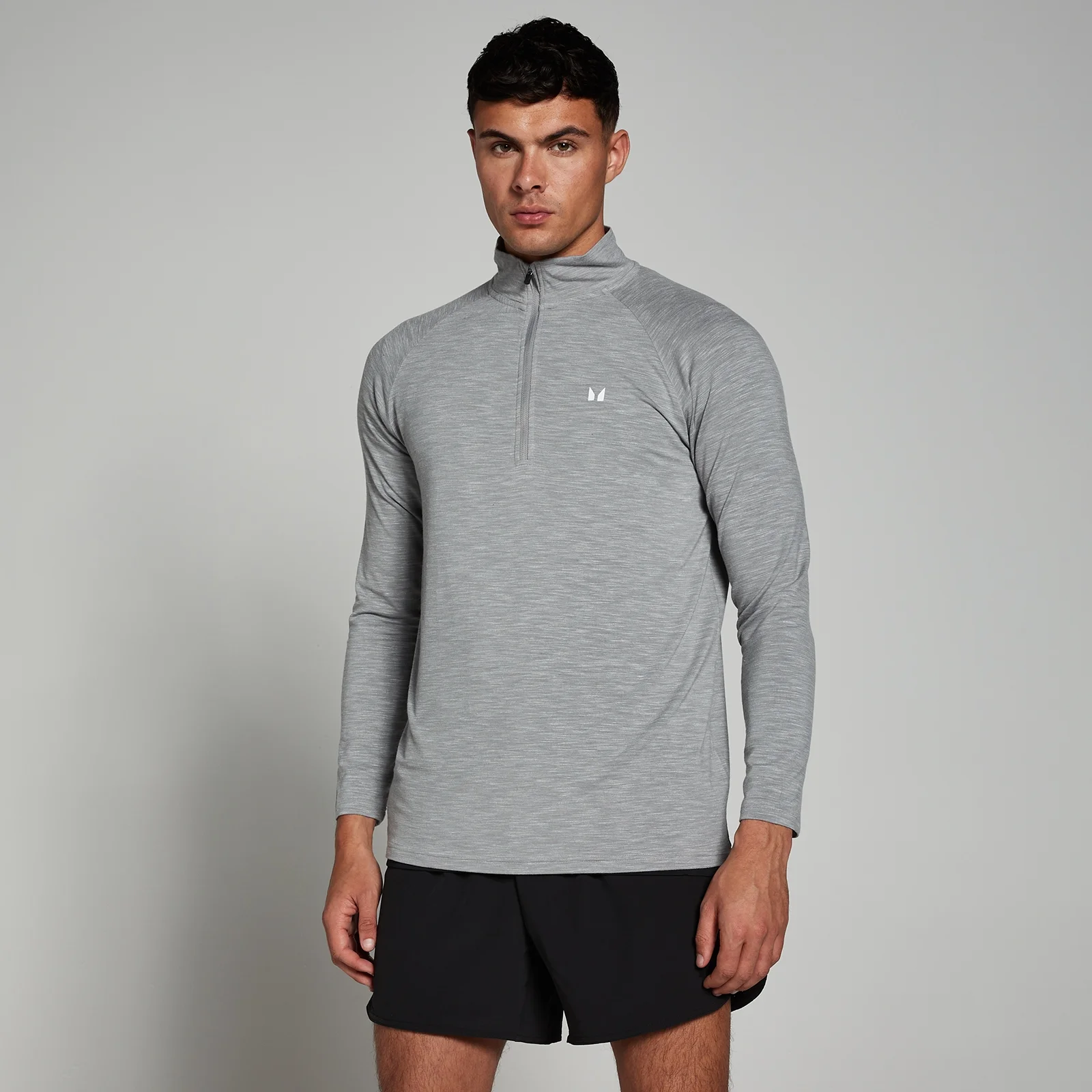 MP Men's Performance 1/4 Zip – Chrome Marl - XXS Bild 1