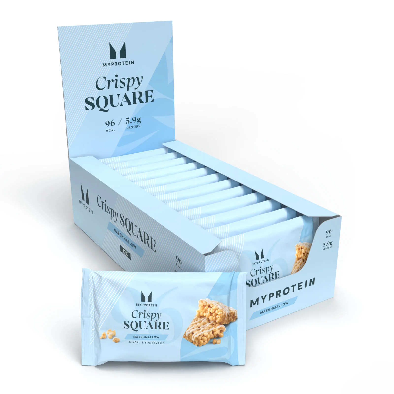 Crispy Square - 12 x 30g - Marshmallow Bild 1
