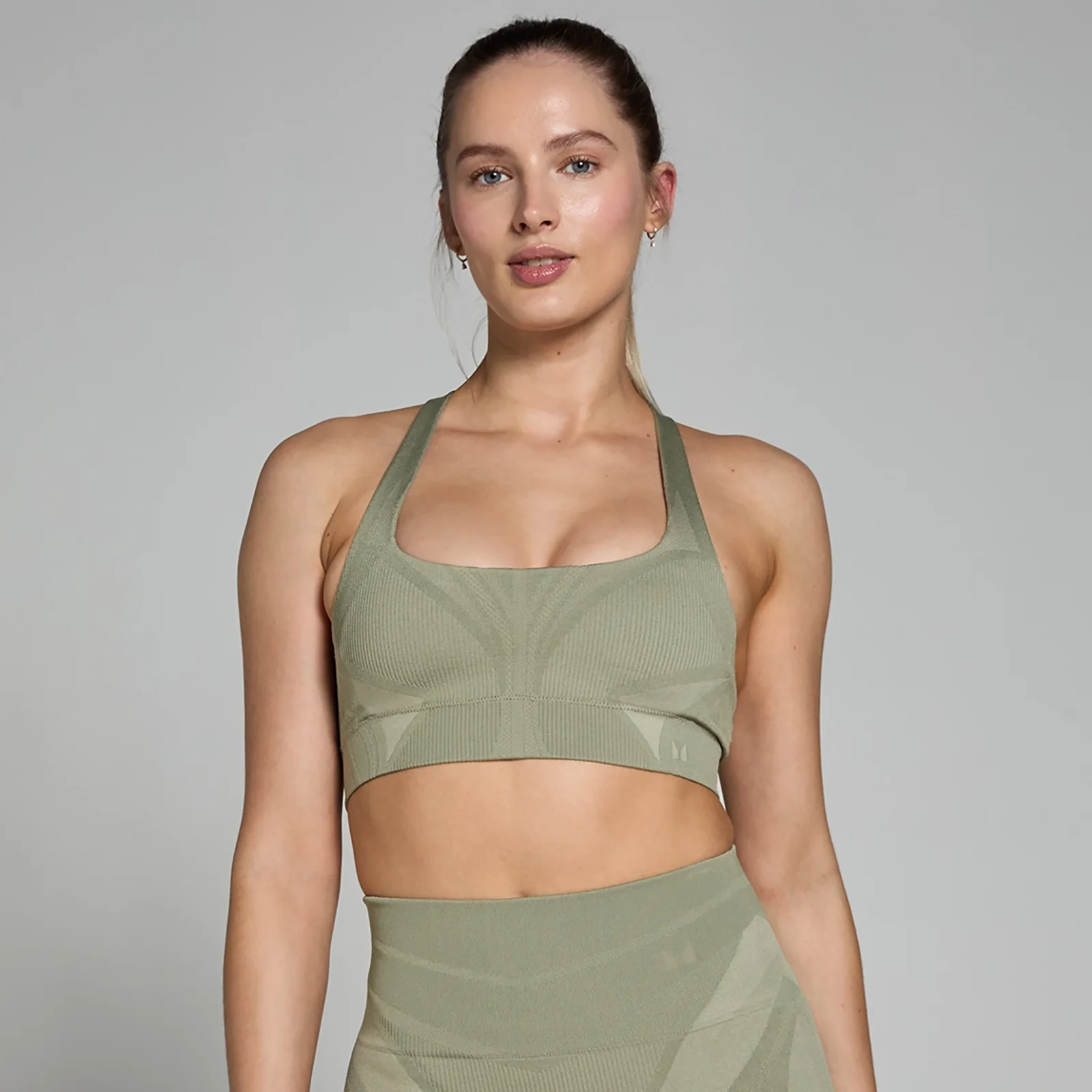 MP Women's Tempo Ultra Geometric Seamless Sports Bra – Brindle - XS Bild 1