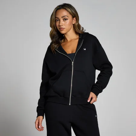 MP Women's Basics Zip Through Hoodie – Black