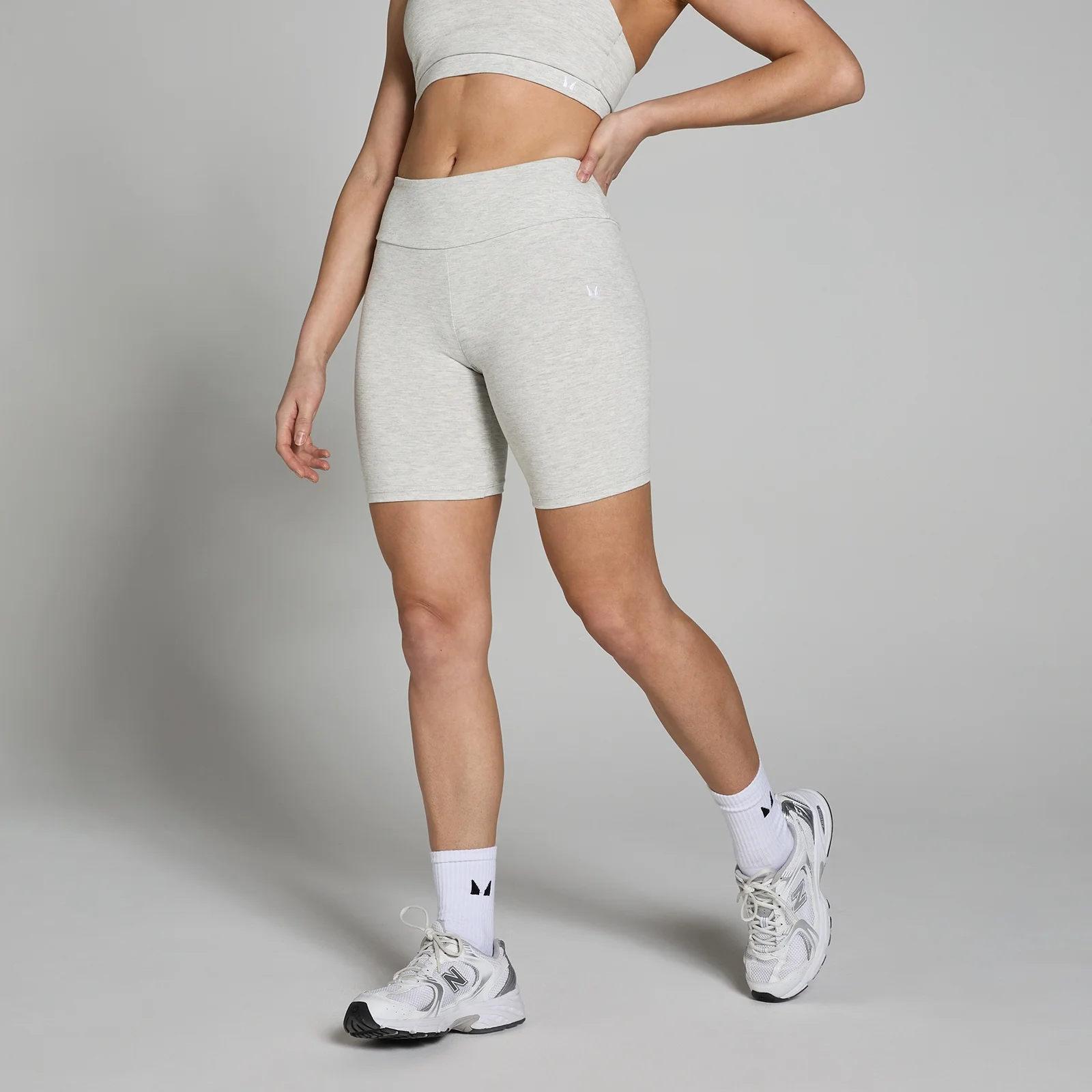 MP Women's Basics Cycling Shorts – Light Grey Marl - XXS Bild 1