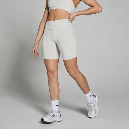 MP Women's Basics Cycling Shorts – Light Grey Marl