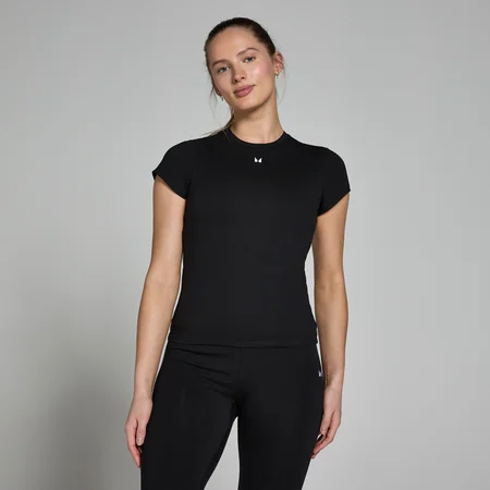 MP Women's Basics Body Fit Short Sleeve T-Shirt – Black