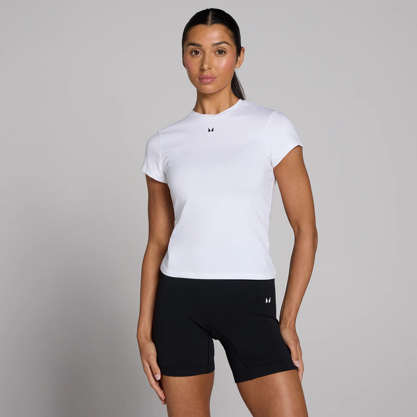 MP Women's Basics Body Fit Short Sleeve T-Shirt – White - S Bild 1