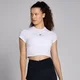 MP Women's Basics Body Fit Short Sleeve Crop T-Shirt – White