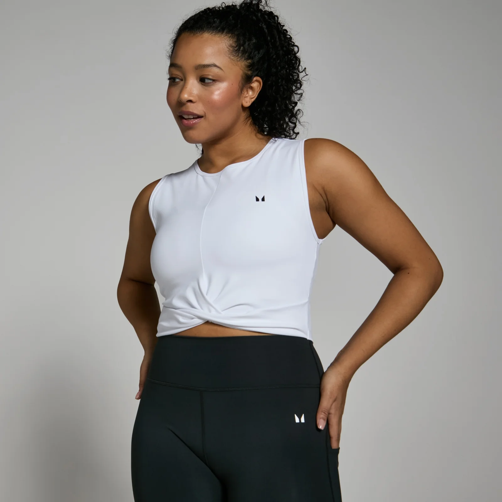 MP Women's Power Crop Vest – White - XXS Bild 1