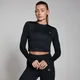 MP Women's Training Body Fit Long Sleeve Crop T-Shirt – Black