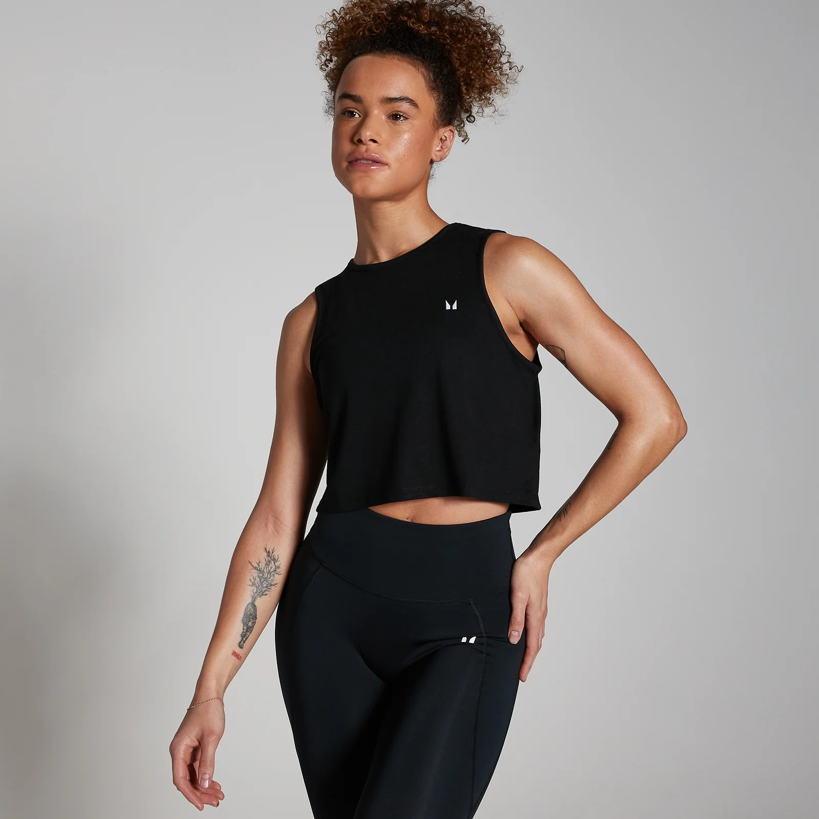 MP Women's Training Cropped Vest – Black - XXS Bild 1