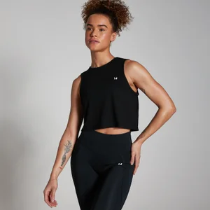 MP Women's Training Cropped Vest – Black - Size XL