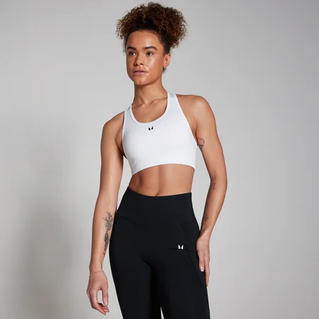 MP Women's Training Racerback Sports Bra – White