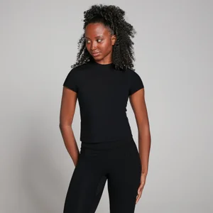 MP Women's Tempo Body Fit Short Sleeve T-Shirt – Black - Size XXS
