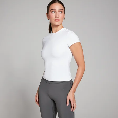 MP Women's Tempo Body Fit Short Sleeve T-Shirt – White