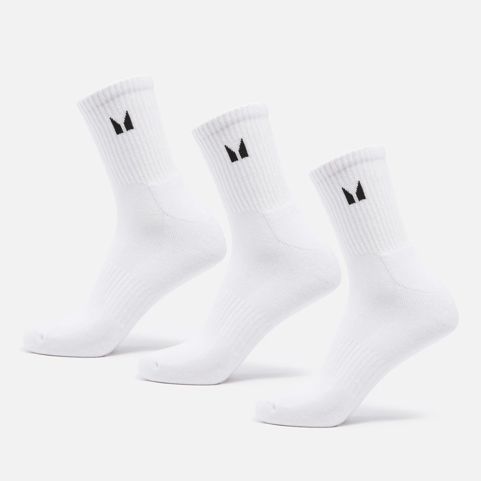 MP Unisex Crew Socks (3 Pack) – White - UK 2-5 Bild 1