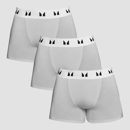 MP Boxers för män (3-pack) Grå/Vit