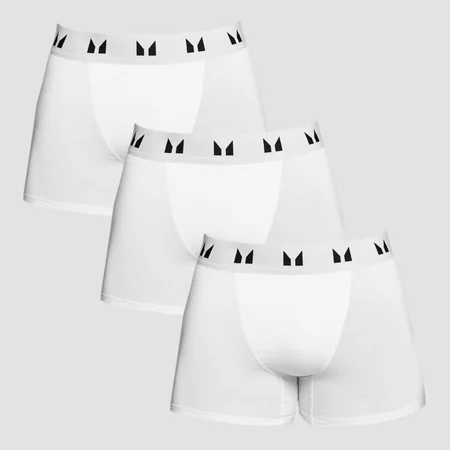 MP Boxer för män – Vit (3-pack)