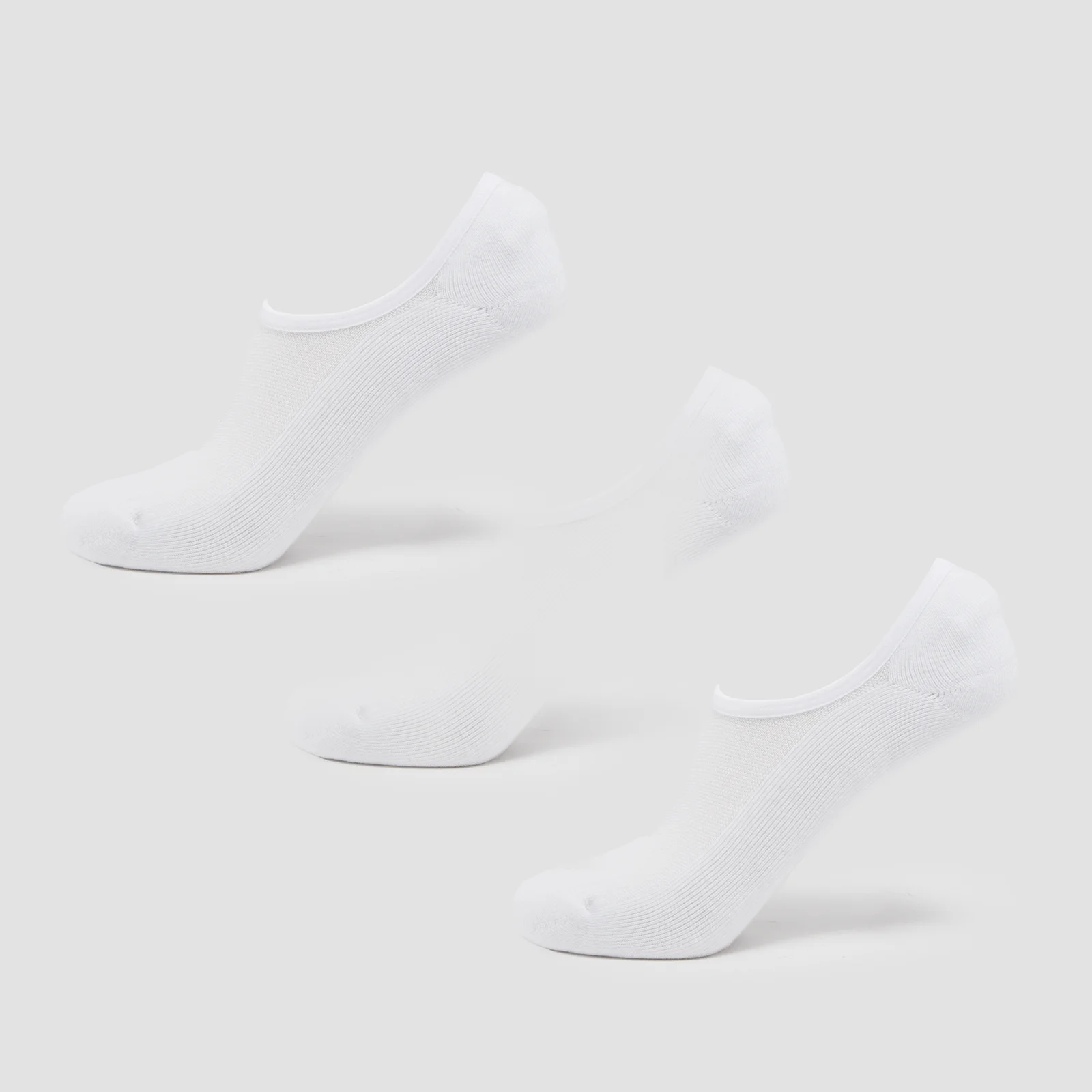MP Unisex Invisible Socks (3 Pack) - White - UK 6-8 Bild 1