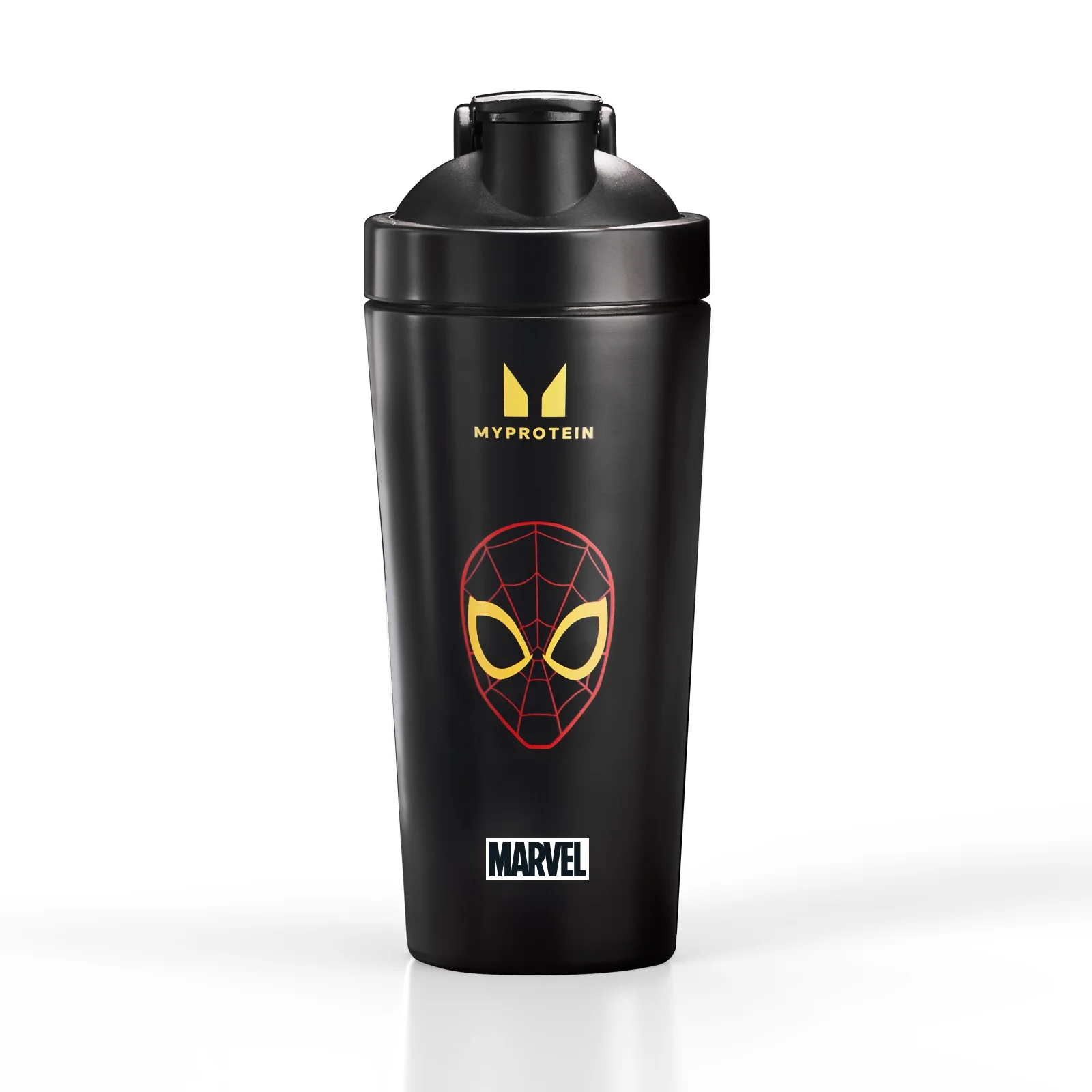 Myprotein Spiderman Recycled Metal shaker – Black Bild 1