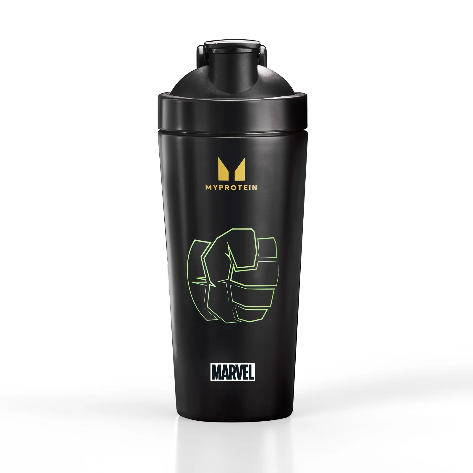 Myprotein Hulk Recycled Metal shaker – Black Bild 1