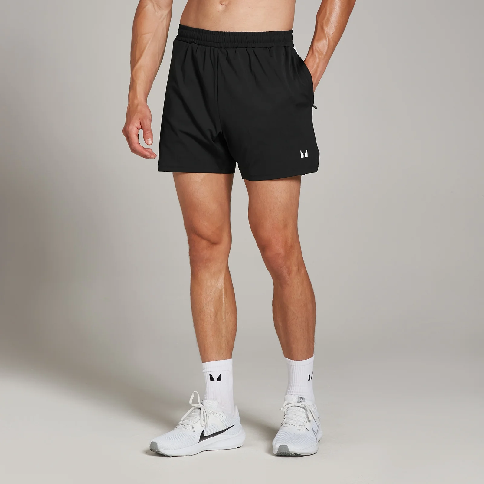MP Herr Tempo Panel 5" Shorts - Svart - S Bild 1