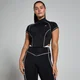 MP Women's Tempo Contrast Piping 1/4 Zip Top – Black