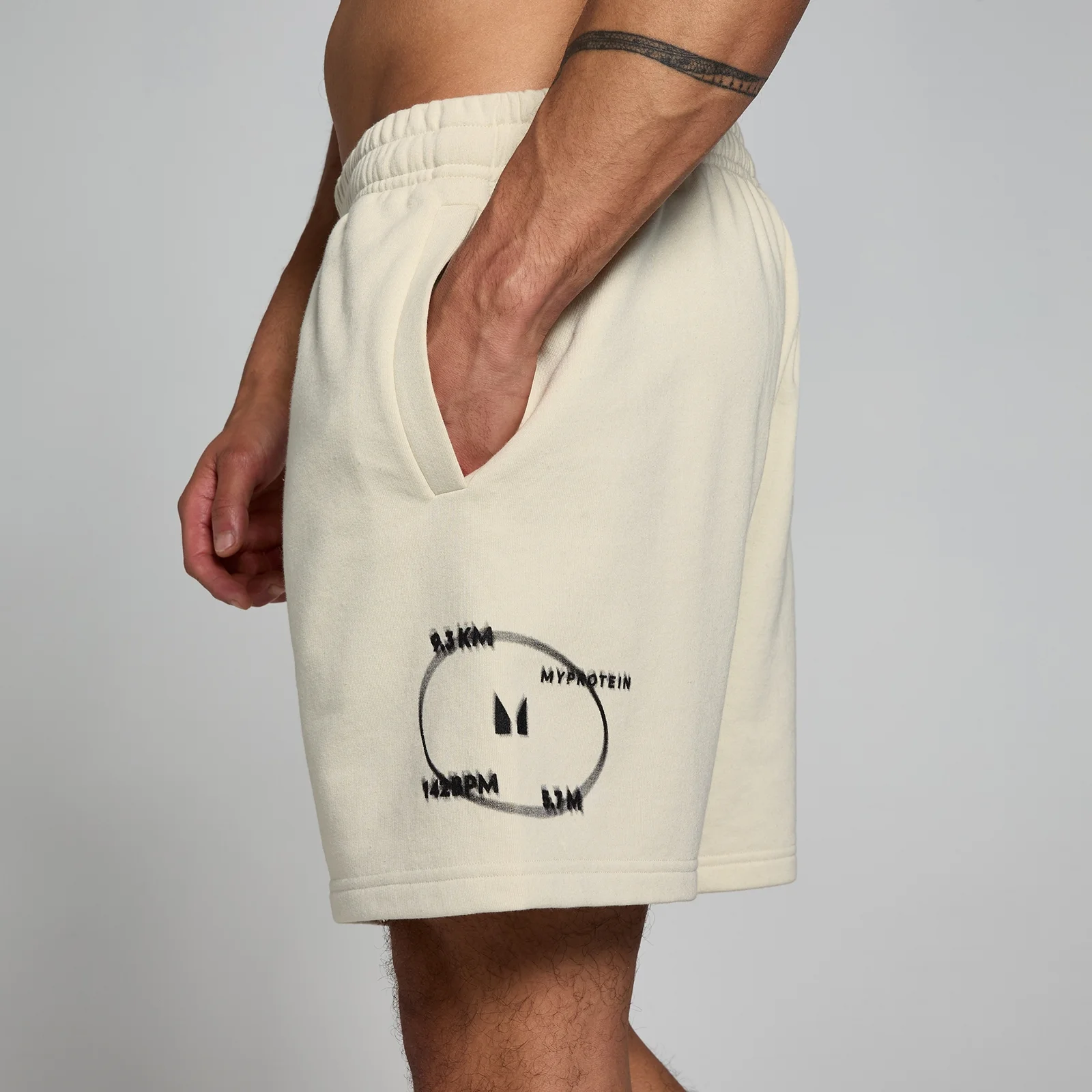 MP Men's Tracking Graphic Sweatshorts –Natural - XXL Bild 1