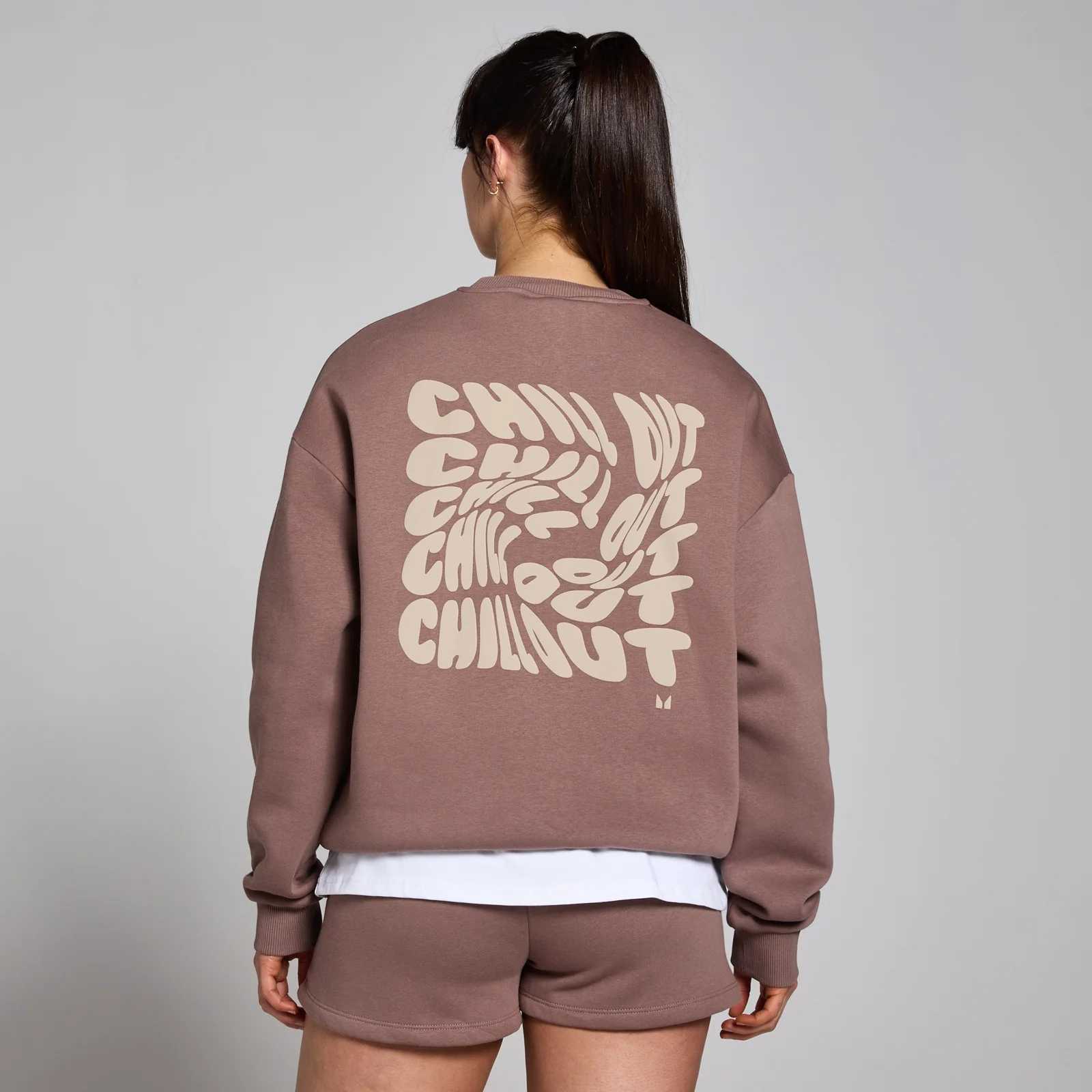 MP Women's Tempo Oversized Chill Out Graphic Sweatshirt – Hazelnut - L Bild 1