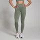 MP Tempo Rib Seamless Leggings för kvinnor – Moss Green