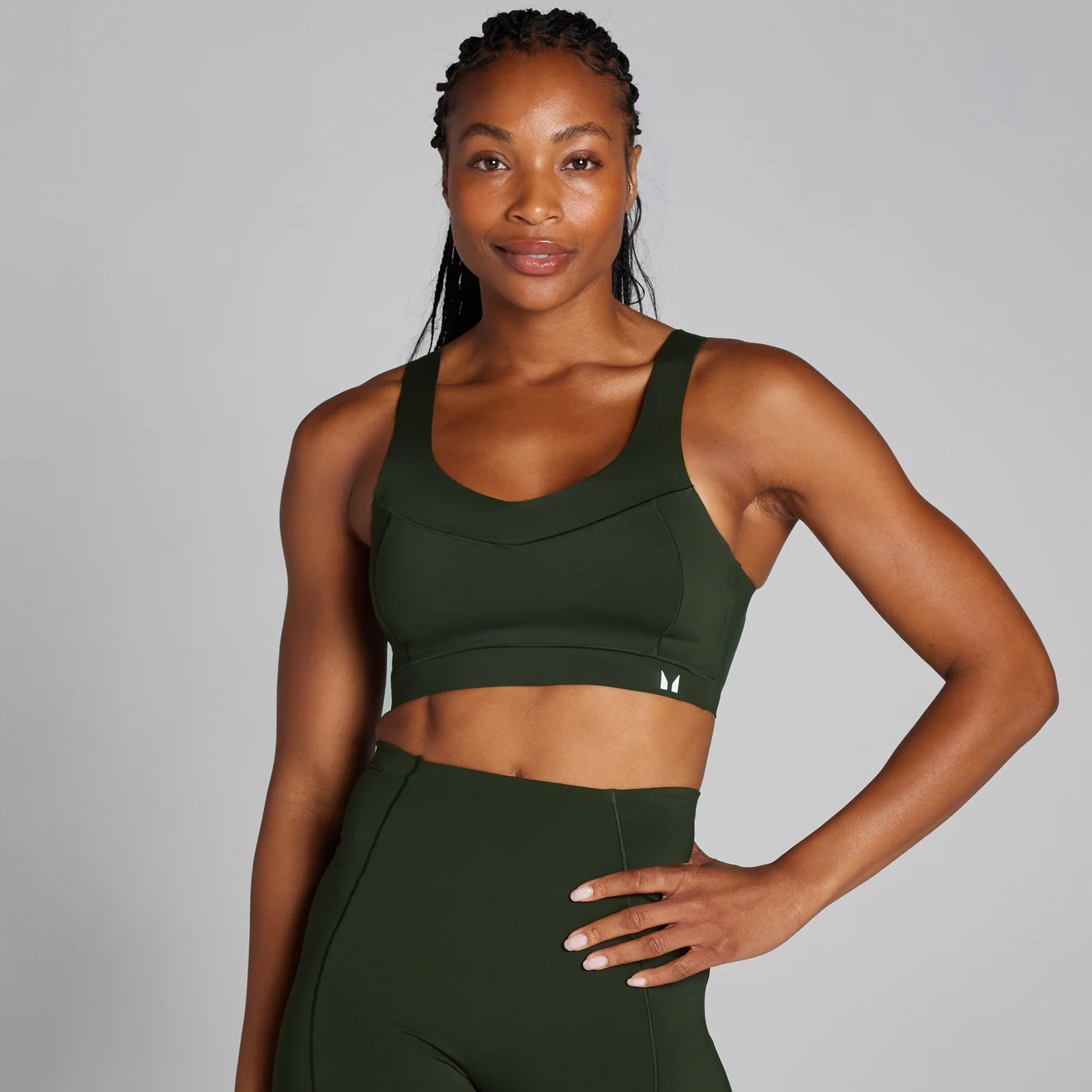 MP Women's Tempo Ultra Bonded Sports Bra – Forest Green - XS Bild 1