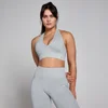 MP Women's Tempo Seamless Halter Neck Bra – Grey Marl