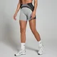 MP Women's Contrast Rib Seamless Cycling Shorts – Black/Grey