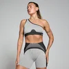 MP Women's Contrast Rib Seamless Bra – Black/Grey