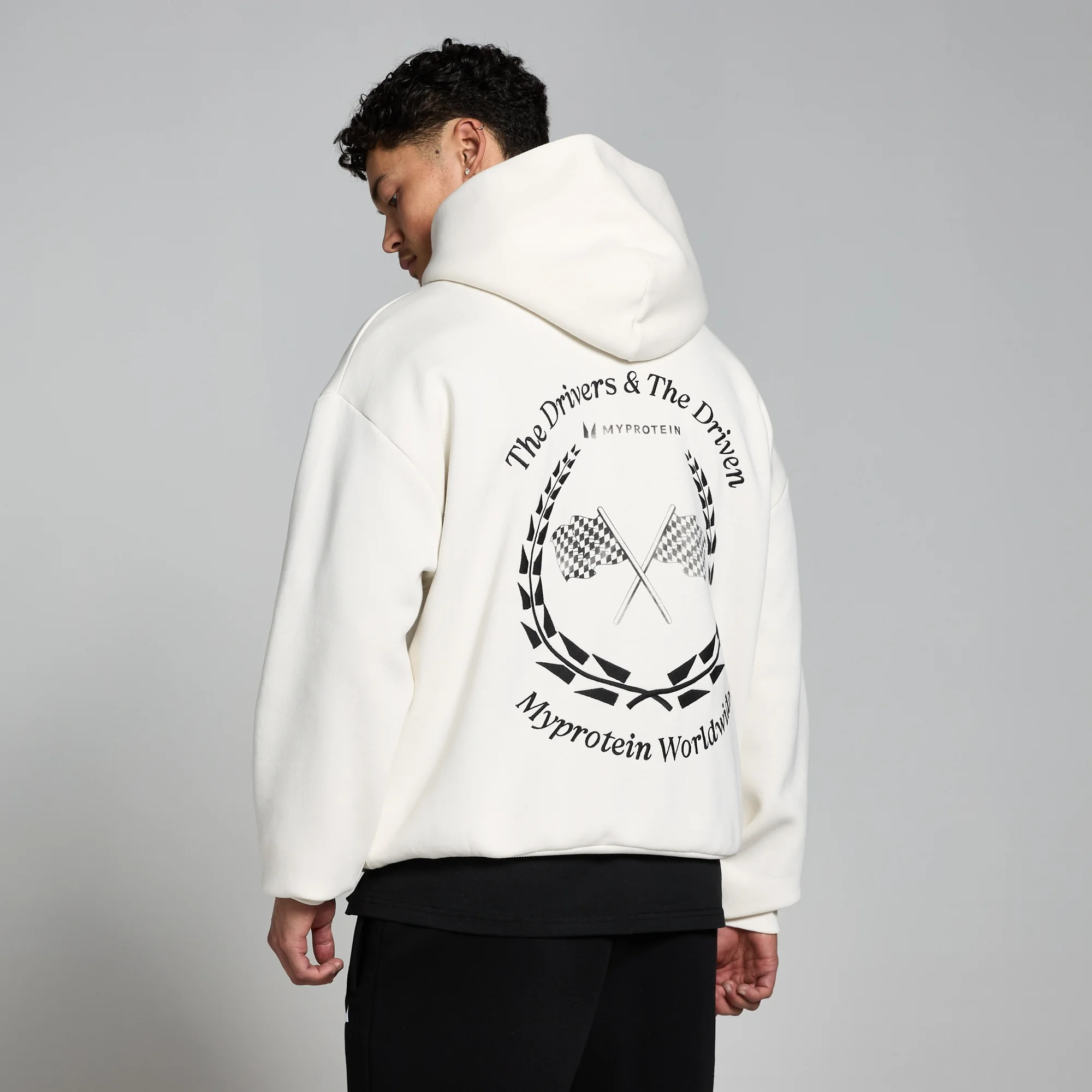 MP World Wide Graphic Hoodie – Natural Cream - XXL-XXXL Bild 1